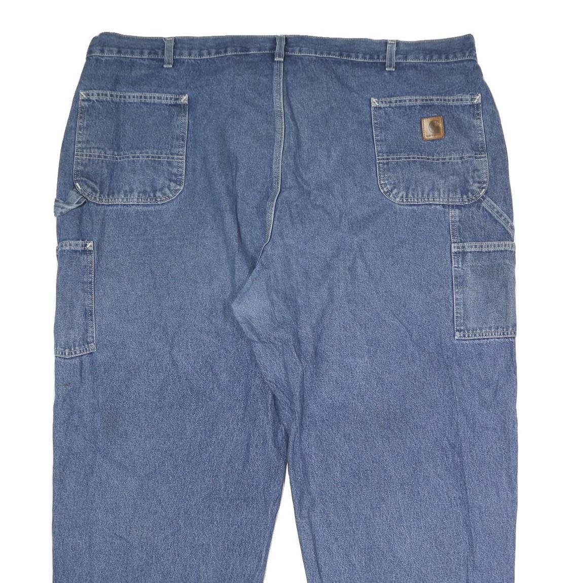 CARHARTT Mens Jeans Blue Classic Straight Denim Medium W50 L30 Workwear