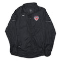 NIKE Mens Black Carmel Runners Club Track Jacket L Polyester Zip Plain