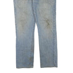 CARHARTT Mens Blue Regular Straight Denim Cotton Blend Light W36 L32 Workwear