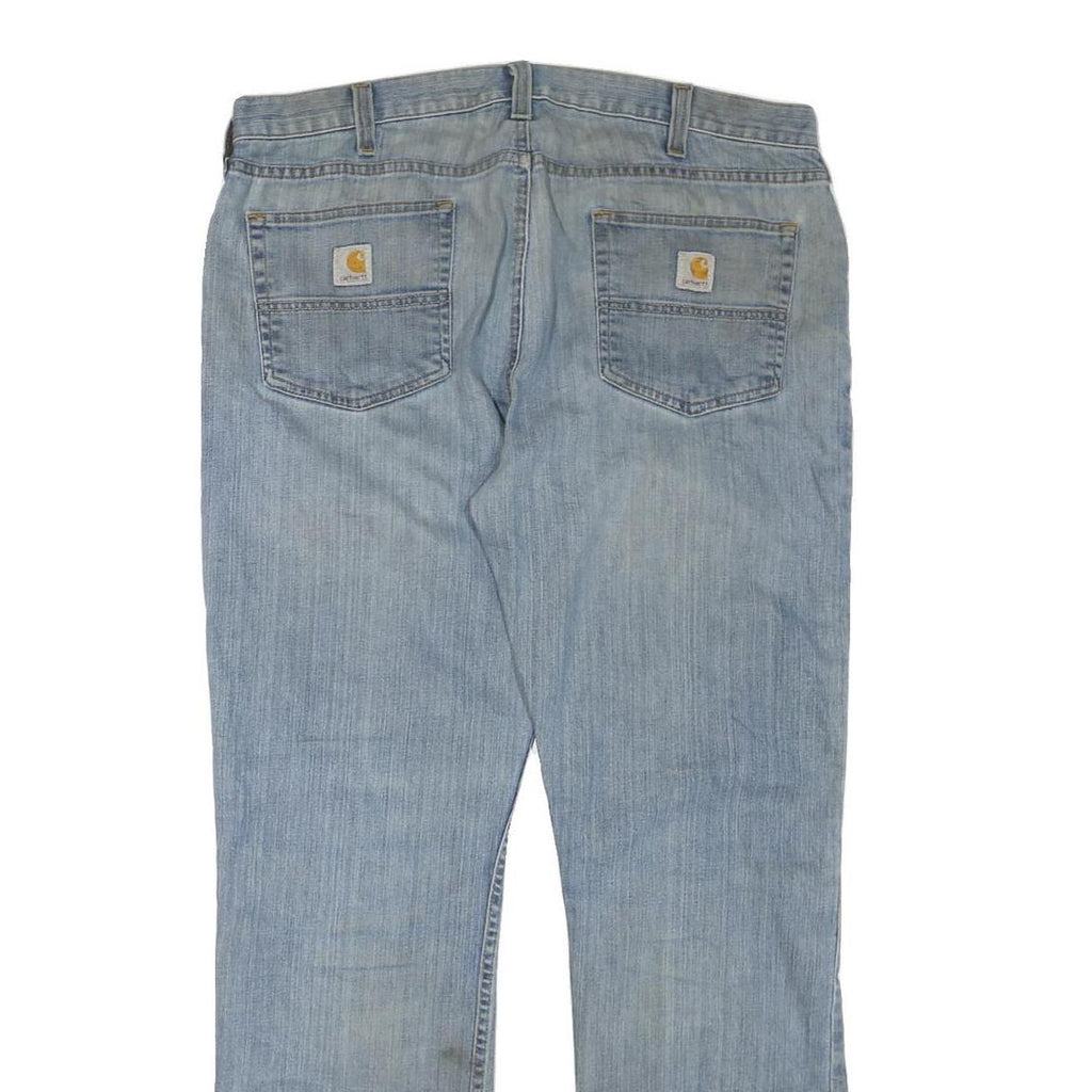 CARHARTT Mens Blue Regular Straight Denim Cotton Blend Light W36 L32 Workwear