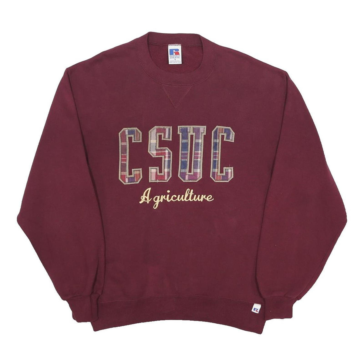 RUSSELL ATHLETIC Womens Maroon CSUC Agriculture Crew Neck M Sweatshirt Cotton