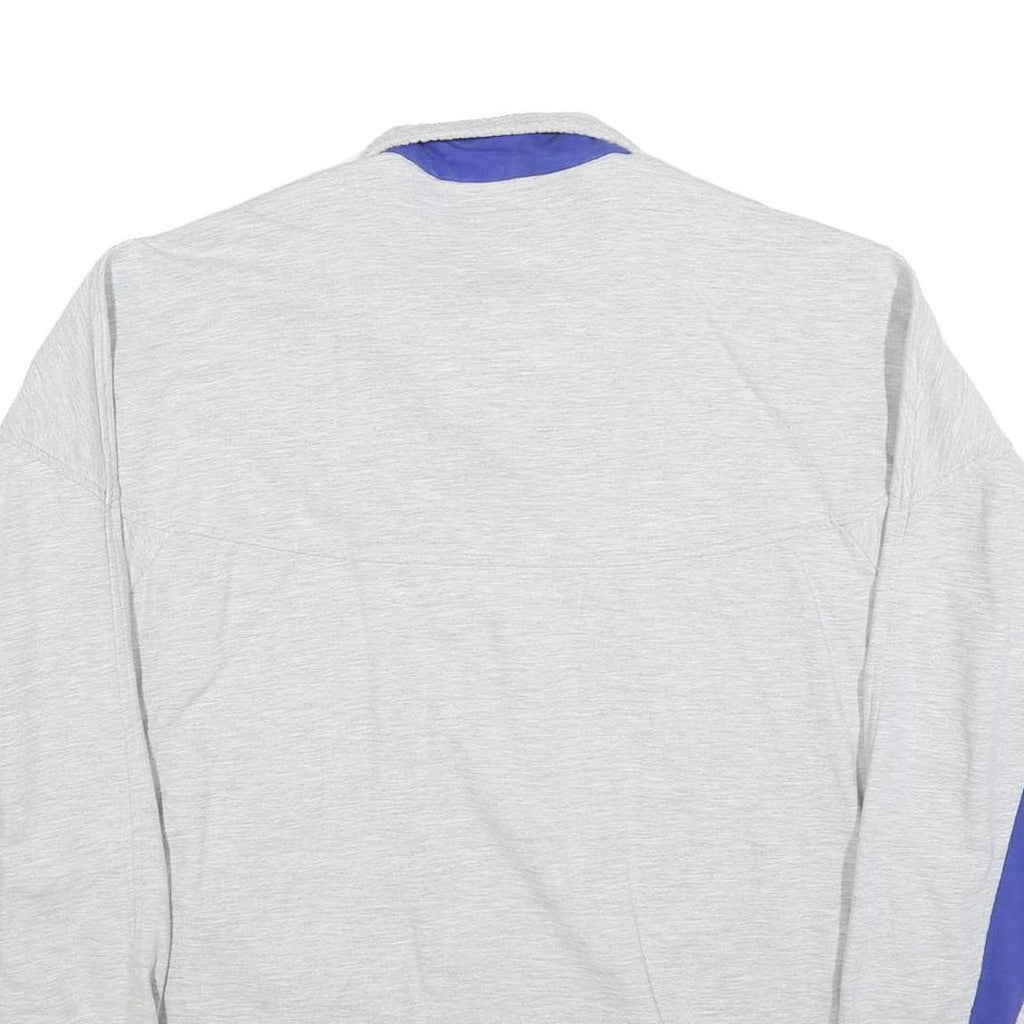 GONSO Mens Grey & Blue Zip Jacket XL Cotton Blend Plain Casual Sportswear