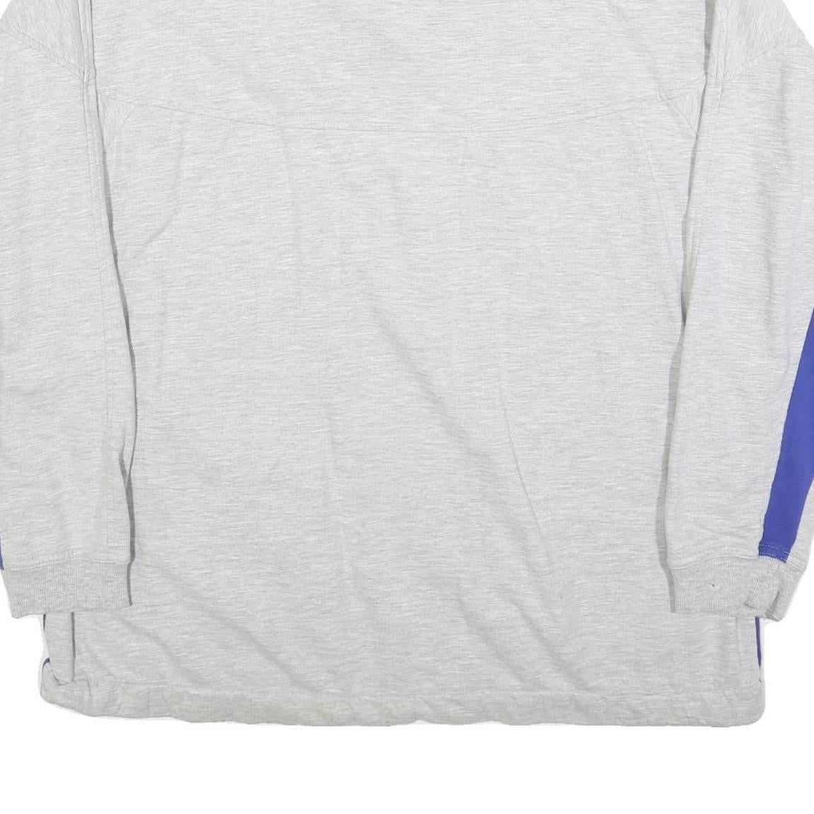 GONSO Mens Grey & Blue Zip Jacket XL Cotton Blend Plain Casual Sportswear