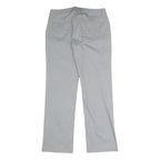 ARMANI JEANS Womens Cotton Blend Light Grey Regular Fit Straight Trousers W30