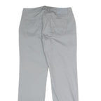 ARMANI JEANS Womens Cotton Blend Light Grey Regular Fit Straight Trousers W30