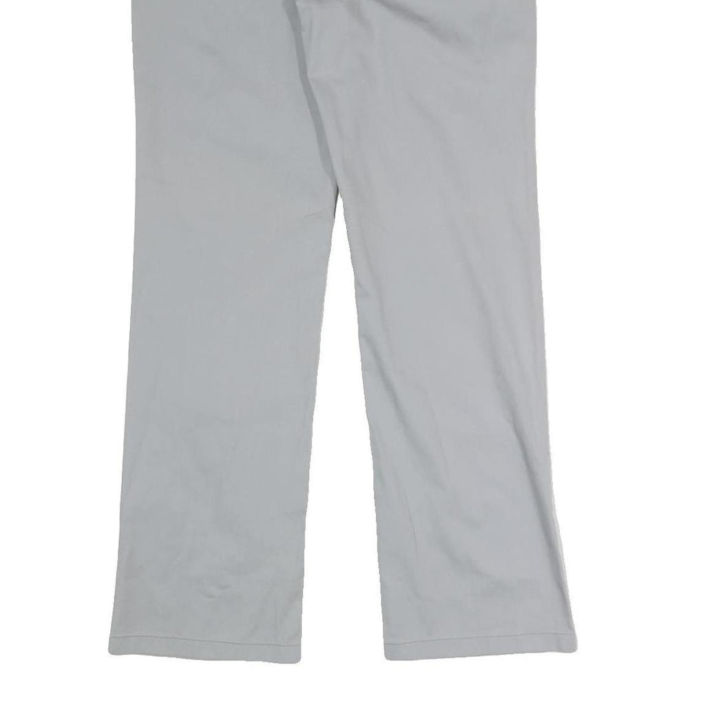 ARMANI JEANS Womens Cotton Blend Light Grey Regular Fit Straight Trousers W30