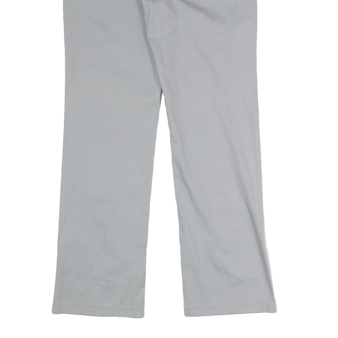 ARMANI JEANS Womens Cotton Blend Light Grey Regular Fit Straight Trousers W30