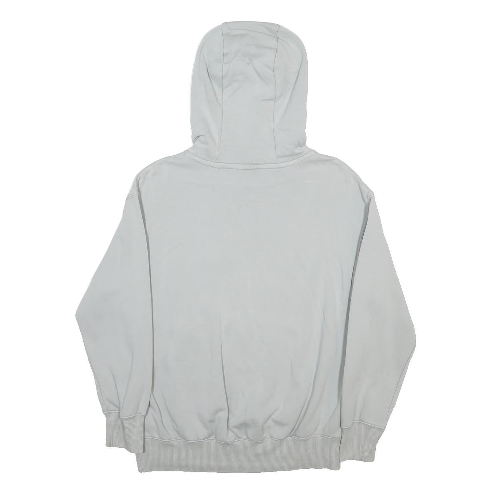 NIKE Womens White Hooded Pullover Hoodie XS Cotton Blend Lightweight Casual