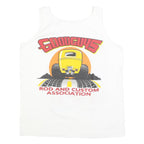 ANVIL Mens White Graphic Print Sleeveless Tank XL Goodguys Rod & Custom