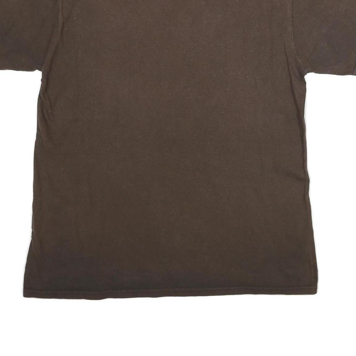 HARD ROCK CAFE Mens Brown London Graphic T-Shirt L Short Sleeve Crew Neck