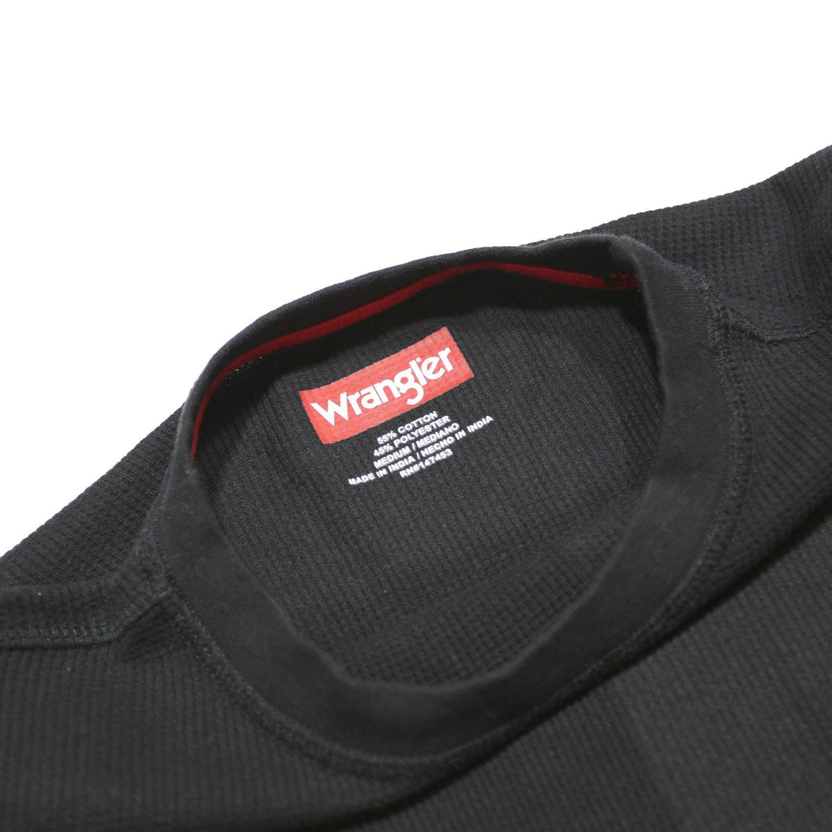 WRANGLER Boys Black Patterned Jumper Crew Neck Basic Knit M Cotton Blend Casual
