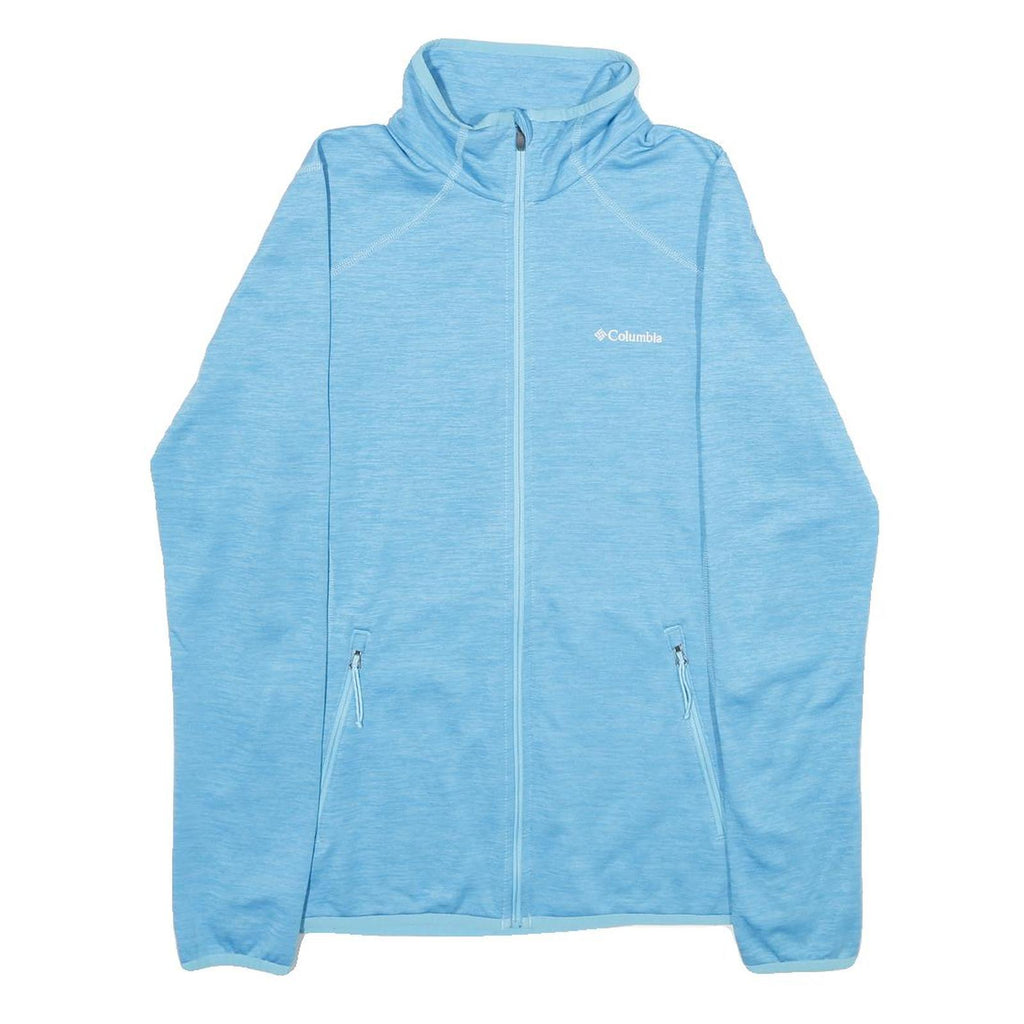 COLUMBIA Womens Blue Zip Jacket M Polyester Plain Lightweight Outdoor Activewear
