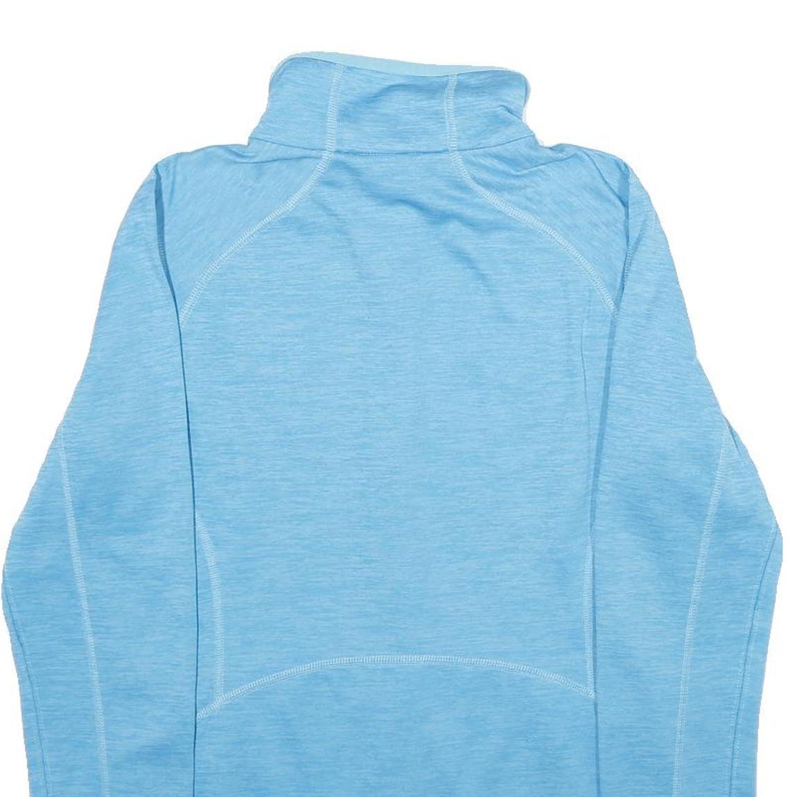 COLUMBIA Womens Blue Zip Jacket M Polyester Plain Lightweight Outdoor Activewear