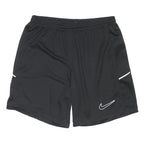 NIKE Mens Black Sports Shorts M W30 Polyester Blend Athletic Gym Wear