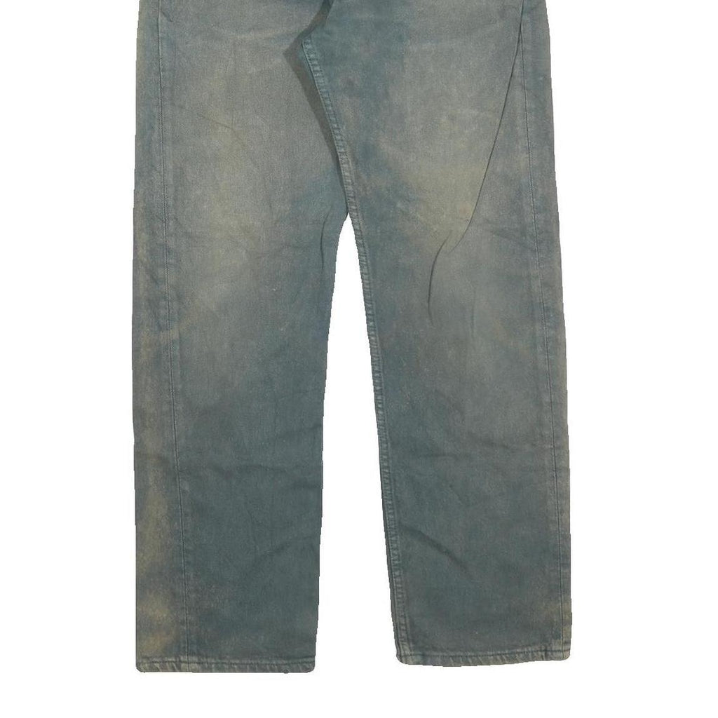 LEVI'S 501 Mens Jeans Blue Regular Straight Denim W32 L30 Classic Button Fly