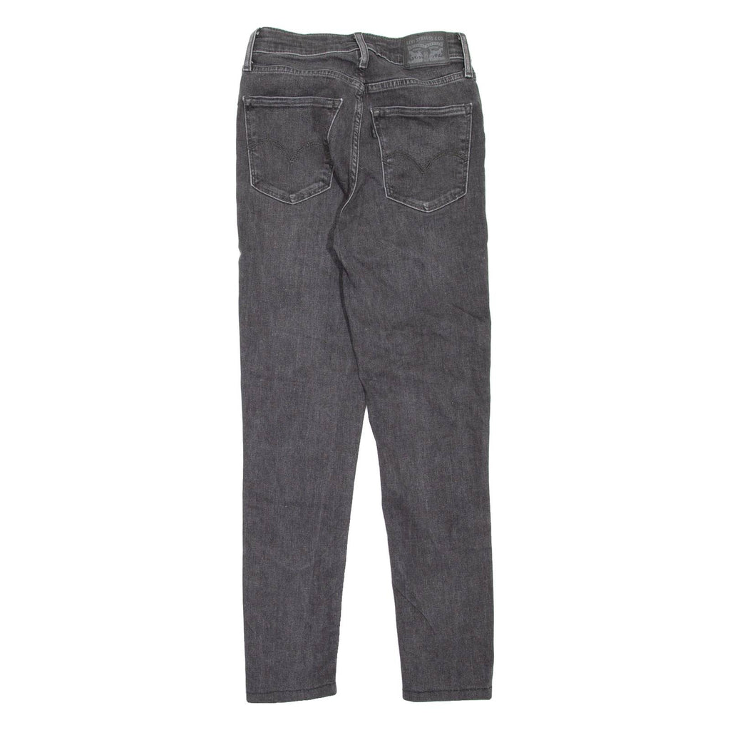 LEVI'S 721 High Rise Womens Jeans Grey Slim Skinny Stone Wash W26 L26