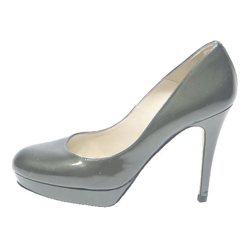 KAREN MILLEN Womens Classic High Heels Platform Black Patent UK 6 Elegant Formal