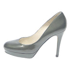KAREN MILLEN Womens Classic High Heels Platform Black Patent UK 6 Elegant Formal
