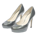 KAREN MILLEN Womens Classic High Heels Platform Black Patent UK 6 Elegant Formal