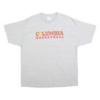 PORT & COMPANY Mens Grey Columbia Basketball Graphic T-Shirt XL Crew Neck Short