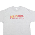 PORT & COMPANY Mens Grey Columbia Basketball Graphic T-Shirt XL Crew Neck Short