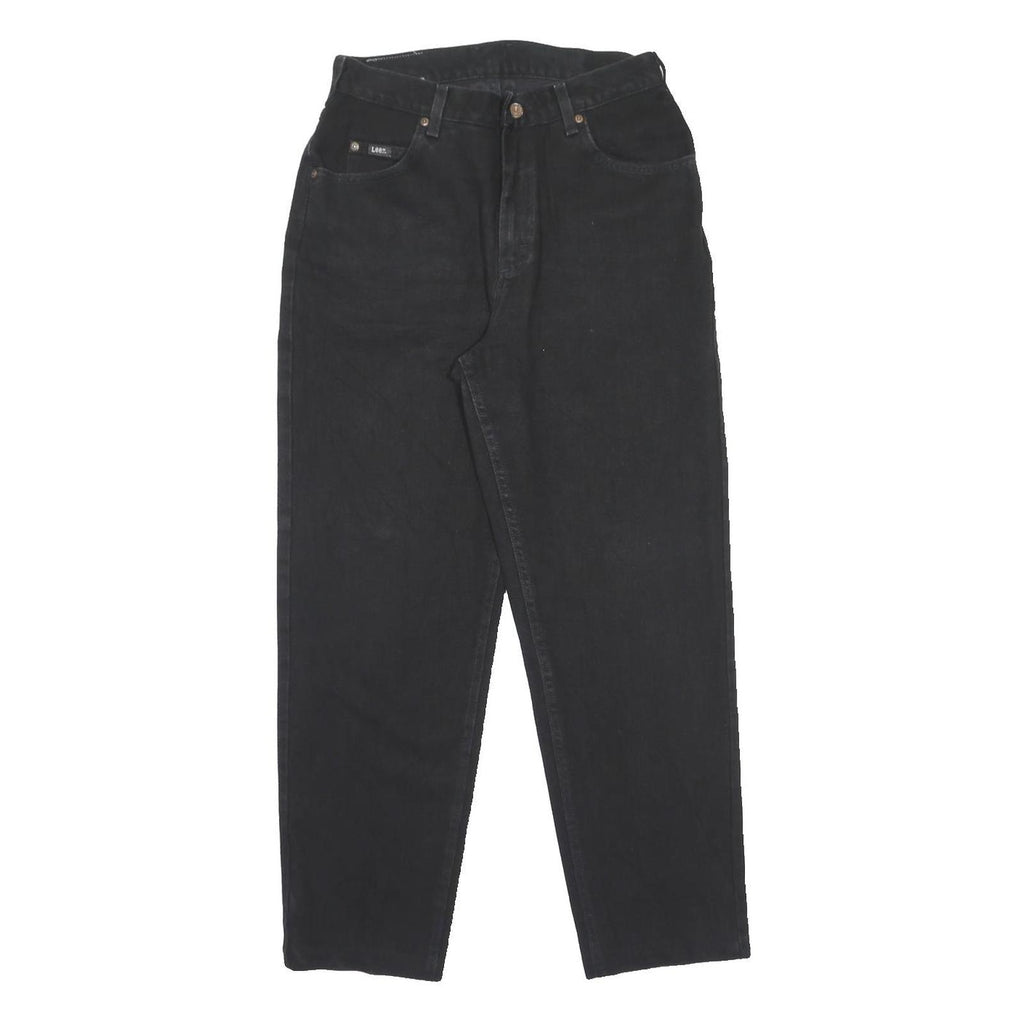 LEE Womens Black Classic Straight Denim Jeans Cotton Zip W30 L29