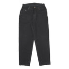 LEE Womens Black Classic Straight Denim Jeans Cotton Zip W30 L29