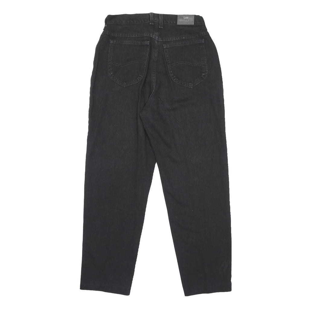 LEE Womens Black Classic Straight Denim Jeans Cotton Zip W30 L29