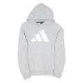 ADIDAS Mens Grey Pullover Hoodie M Cotton Blend Lightweight Casual
