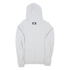 ADIDAS Mens Grey Pullover Hoodie M Cotton Blend Lightweight Casual