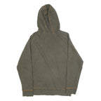 TIMBERLAND Womens Grey & Yellow Full Zip Hoodie M Cotton Blend Casual Sweatshirt