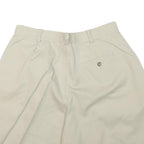 LIZ CLAIBORNE Womens Shorts Cream Casual L W30 Comfortable Cotton Blend