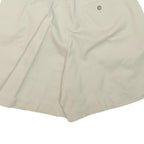 LIZ CLAIBORNE Womens Shorts Cream Casual L W30 Comfortable Cotton Blend