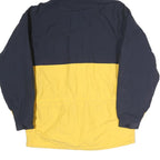 TIMBERLAND Mens Blue & Yellow Outdoor Jacket S Polyester Zip Hooded Colourblock
