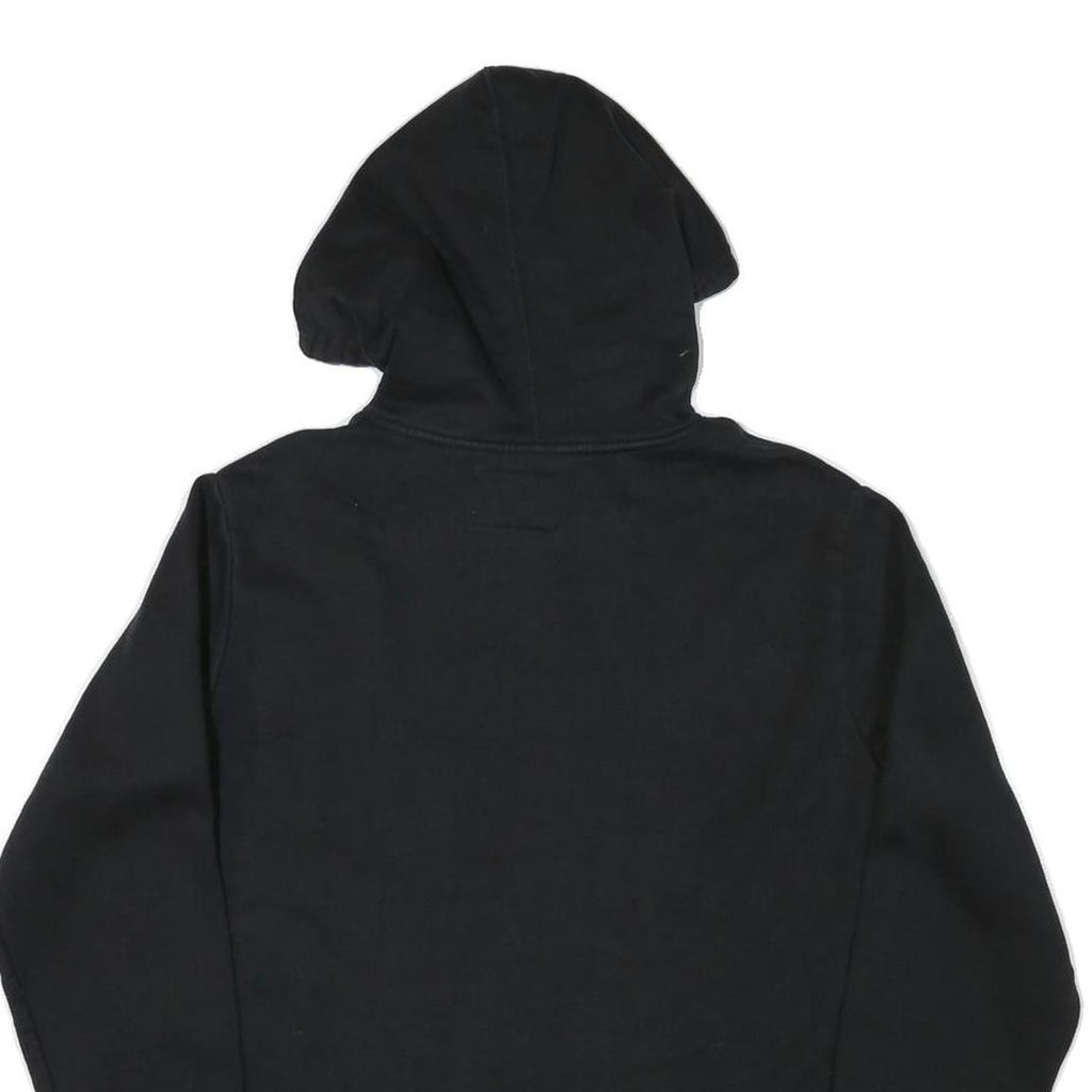 CHAMPION Mens Black Pullover Hoodie M Cotton Blend Classic Logo Sweatshirt