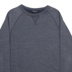 THE NORTH FACE Womens Blue Sweatshirt Crew Neck L Casual Cotton Blend Pullover