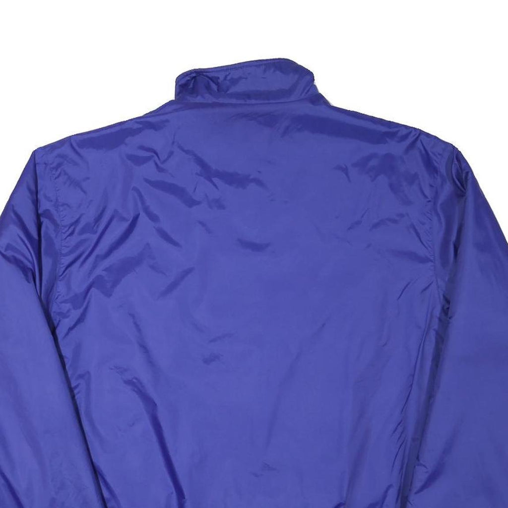 CHAMPION Mens Blue Outdoor Jacket M Polyester Blend Plain Zip Pockets Stand-Up