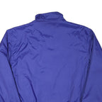 CHAMPION Mens Blue Outdoor Jacket M Polyester Blend Plain Zip Pockets Stand-Up