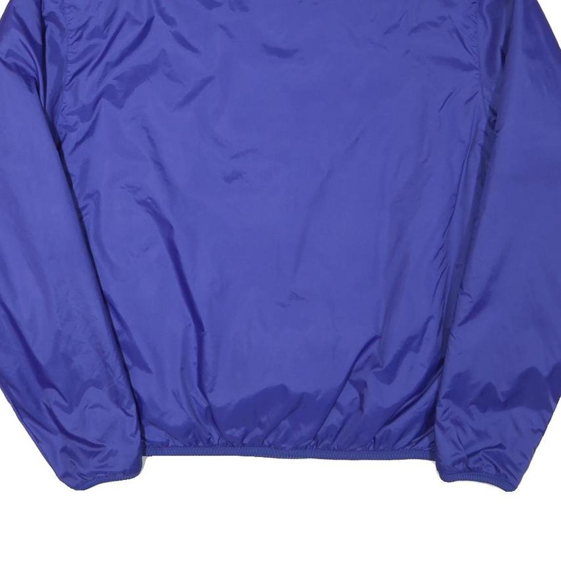 CHAMPION Mens Blue Outdoor Jacket M Polyester Blend Plain Zip Pockets Stand-Up