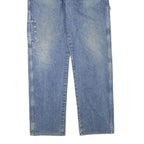 CARHARTT Mens Regular Fit Blue Denim Straight Jeans W38 L35 Workwear