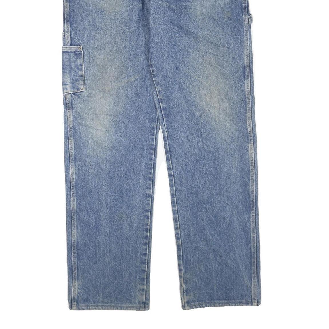 CARHARTT Mens Regular Fit Blue Denim Straight Jeans W38 L35 Workwear