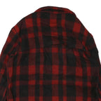 SKOOKUM Mens Red & Black Check Button Jacket M Cotton Blend Classic Fit