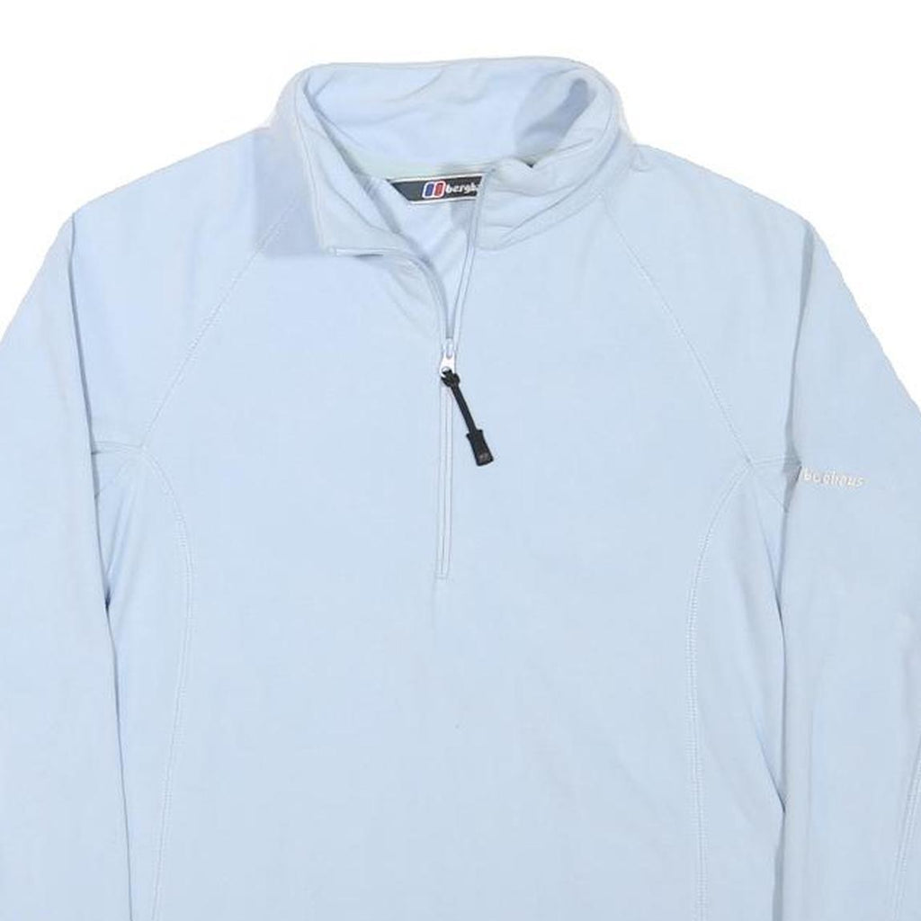 BERGHAUS Womens Blue Zip Jacket XS Polyester Blend Plain Lightweight Outdoor