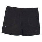 ADIDAS Womens Casual Shorts Black Relaxed UK 12 W36