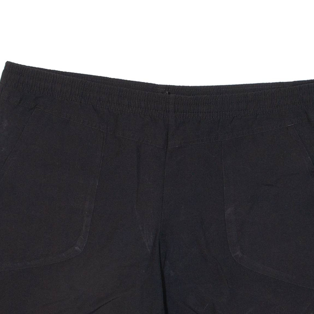 ADIDAS Womens Casual Shorts Black Relaxed UK 12 W36
