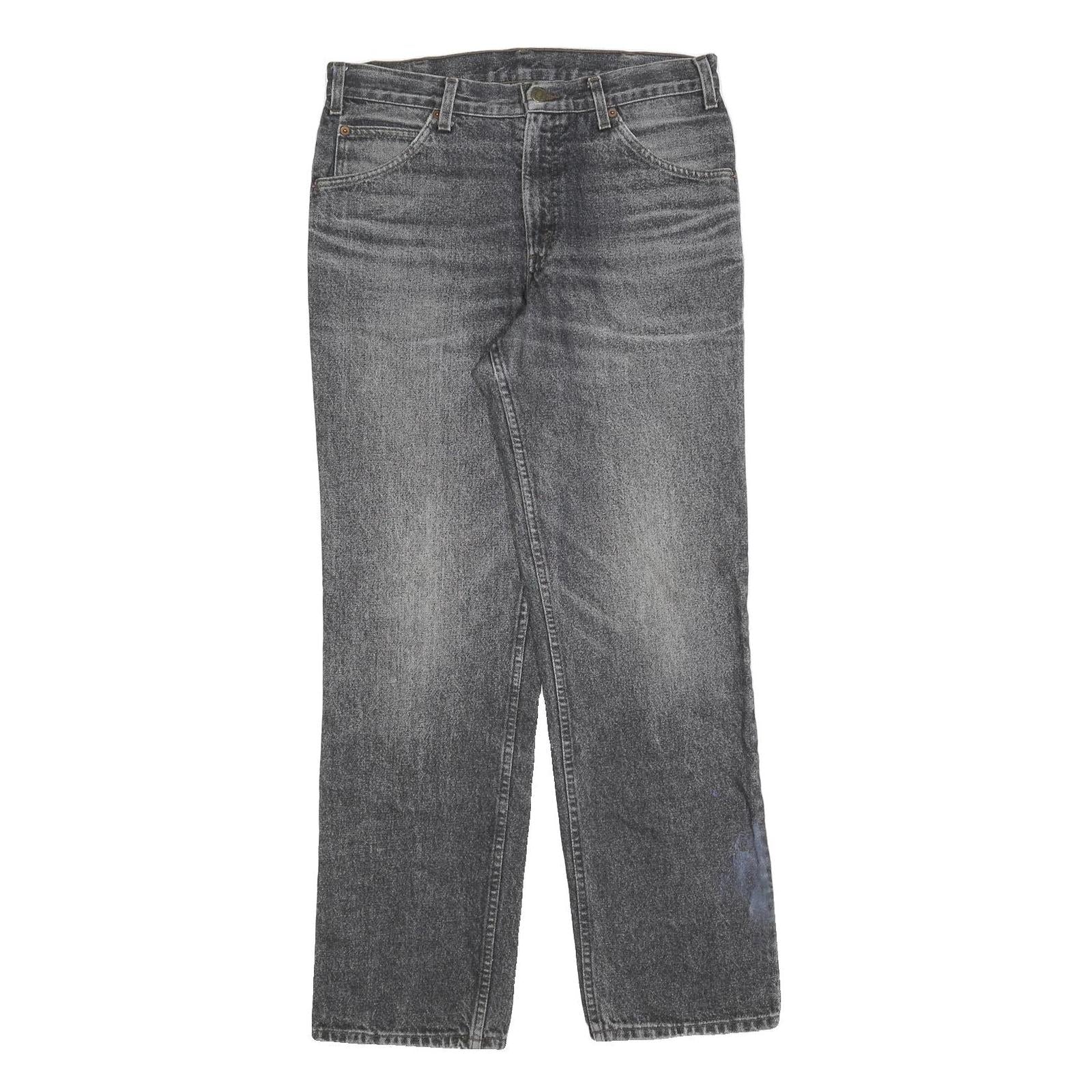 LEVI'S 643 02 Mens Jeans Black Regular Straight Denim Medium W34 L32 Artistic