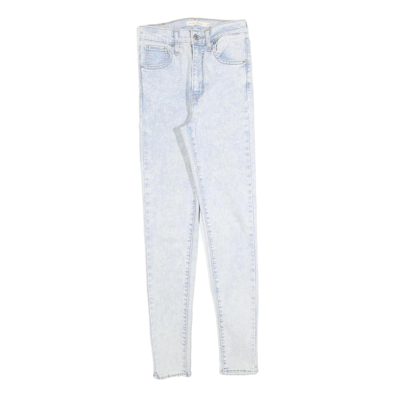 LEVI'S Womens Jeans Blue Slim Skinny Denim Light W25 L28 Stylish Comfortable