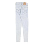 LEVI'S Womens Jeans Blue Slim Skinny Denim Light W25 L28 Stylish Comfortable