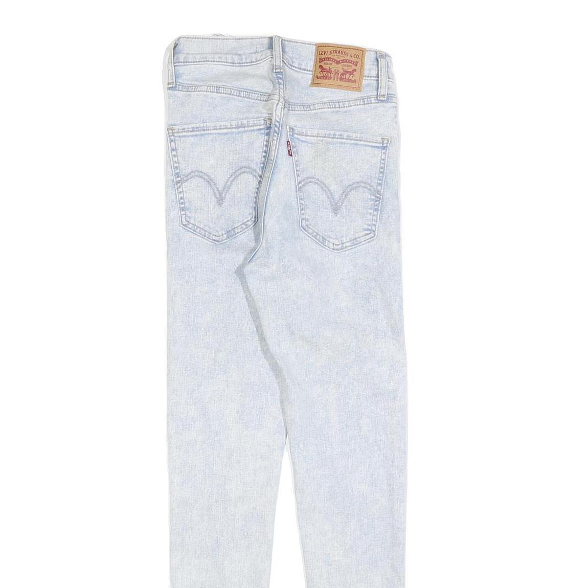 LEVI'S Womens Jeans Blue Slim Skinny Denim Light W25 L28 Stylish Comfortable