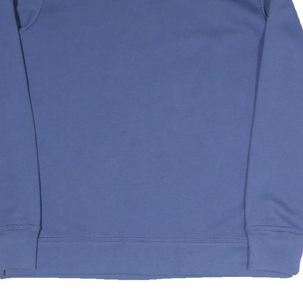 GAP Mens Blue Crew Neck Sweatshirt S Cotton Blend Logo Pullover Casual